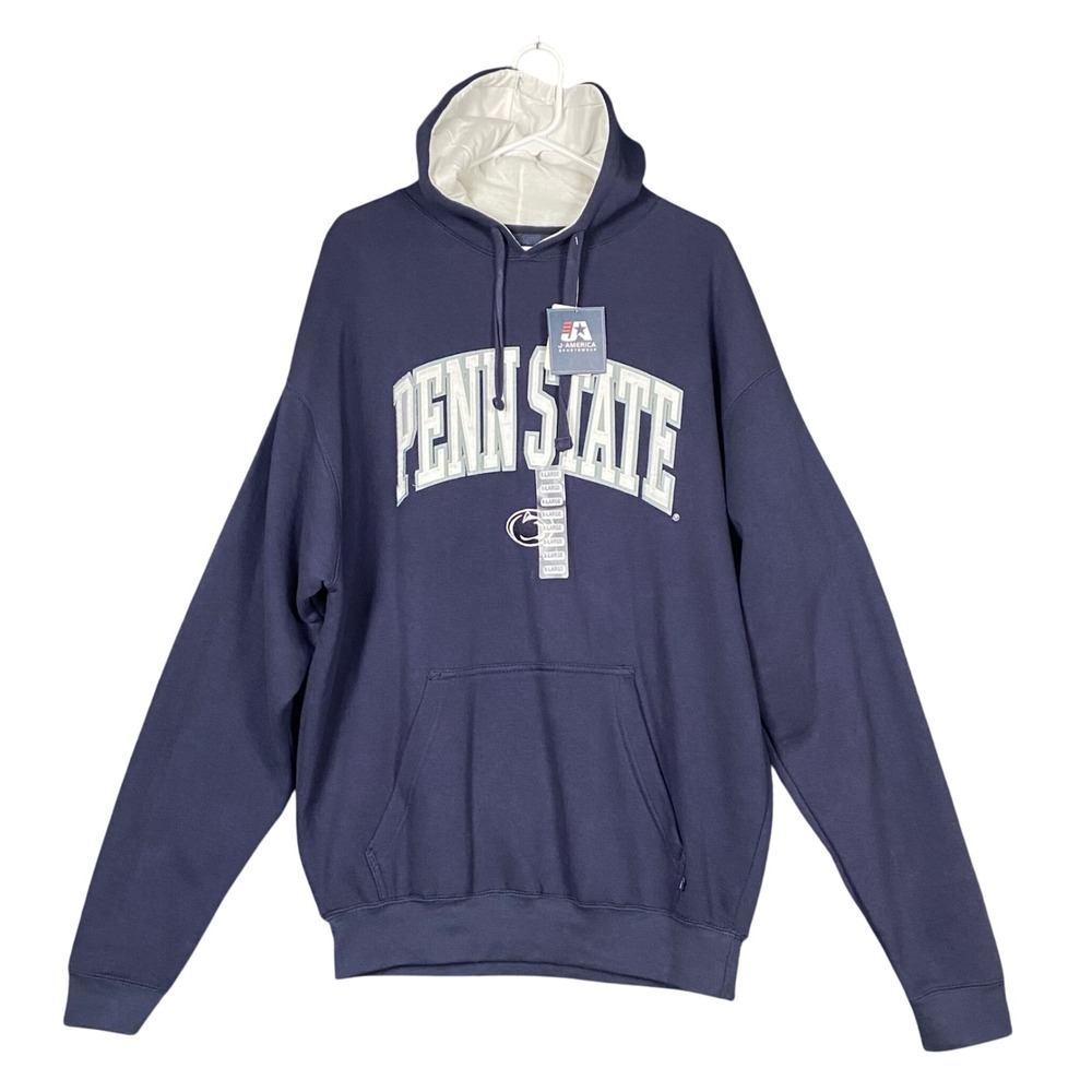 J America Penn State Nittany Lions Navy Blue Hoodie Sweatshirt XL NCAA Official